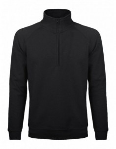 Felpa mezza zip Raglan