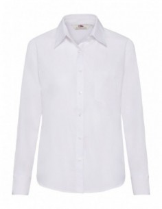 Ladies Poplin Shirt Long...
