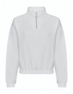 Womenâs Cropped Â½ Zip Sweat